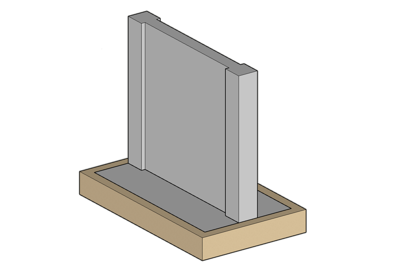 combined footing model