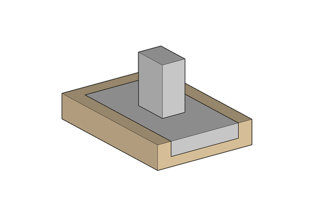 combined footing model