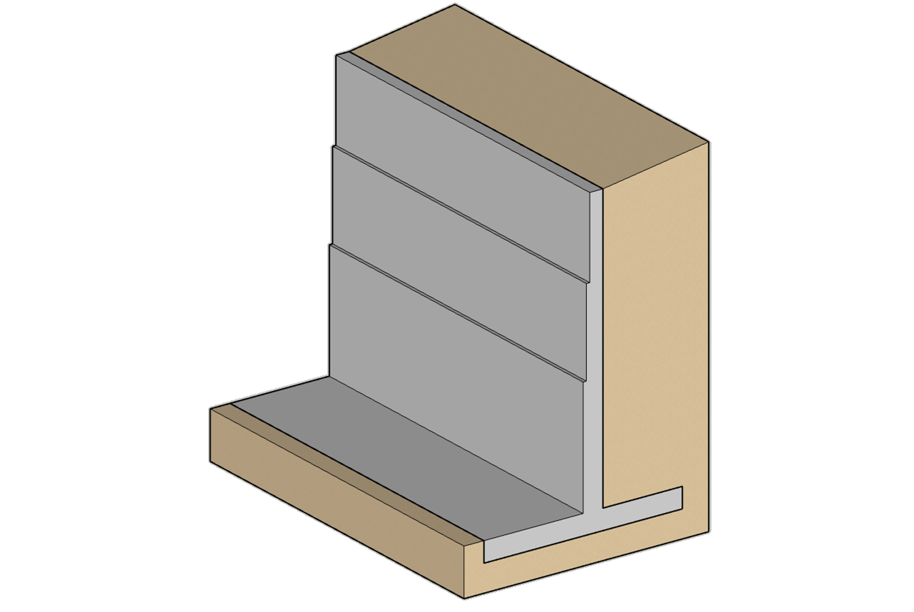 combined footing model